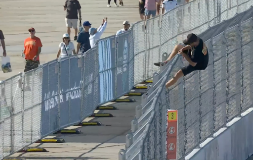Fan Arrested by NCIS For Scaling Fence and Breaking onto NASCAR Track