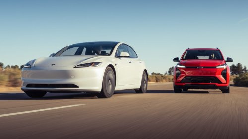 Tesla Model 3 vs. 2027 Chevy Bolt Comparison Test: Clash of the Affordable EVs