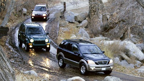 2004 Jeep Liberty vs. Kia Sorento vs. Suzuki XL-7 Comparison Test