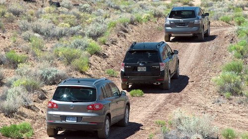 2008 Mazda CX-7 vs. 2009 Subaru Forester XT vs. VW Tiguan Comparison