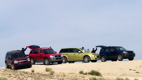 Ford Escape vs. Chevrolet Equinox vs. Saturn VUE Red Line vs. Hyundai Santa Fe Comparison Test