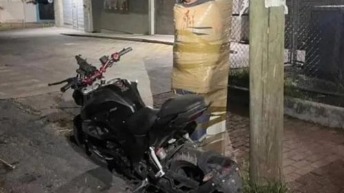 Mexico's 'Batman' Vigilante Catches, Tapes Up Alleged Motorcycle Thieves