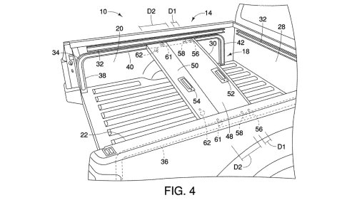 New Nissan Patent Reveals Interesting Split Roll-Up Tailgate for Trucks