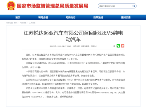 Kia Recalls 381 EV5 Electric SUVs in China Over Instrument Display Fault