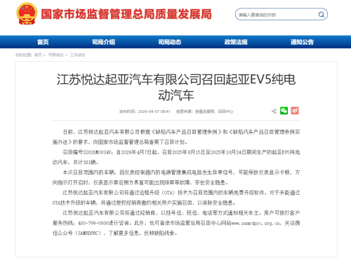 Kia, Kia EV5, Kia Recalls 381 EV5 Electric SUVs in China Over Instrument Display Fault