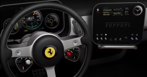 Ferrari, Ferrari reveals name and interior of its first electric car