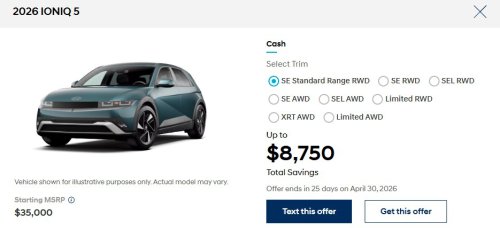 Hyundai discounts IONIQ 5 EV by $8,750 as sales heat up