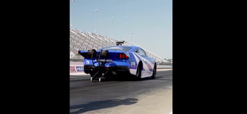Ford's 2,200-HP electric Mustang runs 6.87-sec quarter mile, smashes EV record