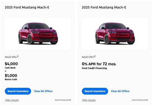 Ford, Ford is heavily discounting EVs and offering free chargers