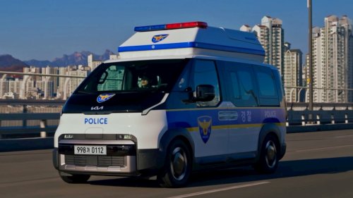 Kia, Kia's EV van is about to go on patrol with AI cameras and drones