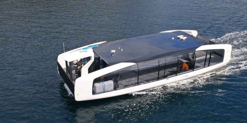 This futuristic-looking electric ferry just proved boats beat bridges in cities