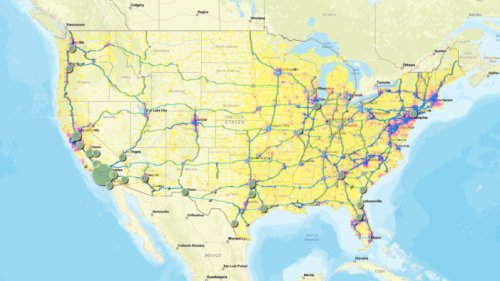 This new map shows where electric truck charging is scaling