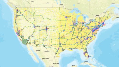 This new map shows where electric truck charging is scaling