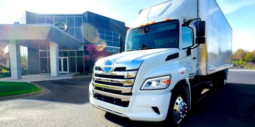 Toyota Hino debut new Le Series electric MD trucks at ACT Expo
