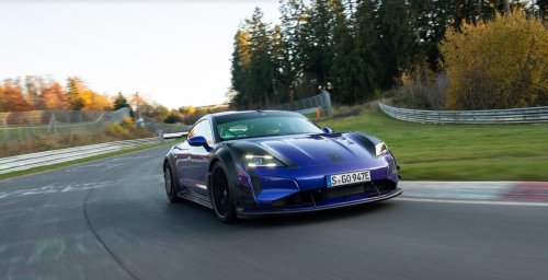 Porsche, Porsche Taycan, Porsche Taycan Turbo GT with Manthey Kit sets 6:55 Nürburgring EV record