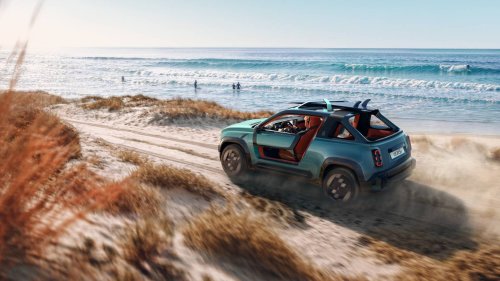 This chic beach car EV concept even has a pickup bed [Images]