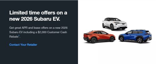 Subaru, Subaru's EVs are cheaper to lease than its gas and hybrid SUVs