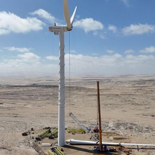 Fortescue Nabrawind deploy first crane-less wind turbine in Africa