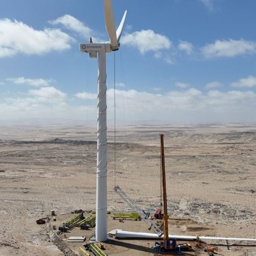 Fortescue Nabrawind deploy first crane-less wind turbine in Africa