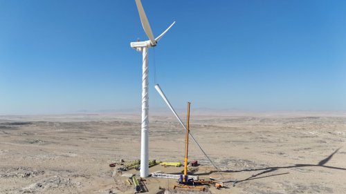 Fortescue Nabrawind deploy first crane-less wind turbine in Africa