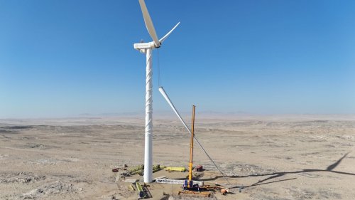 Fortescue Nabrawind deploy first crane-less wind turbine in Africa