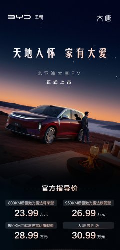 BYD, SUV, BYD launches its flagship EV SUV with a record 150,000 preorders