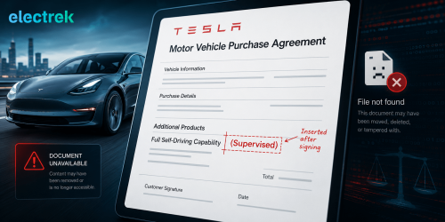 Tesla retroactively added 'supervised' to FSD contracts owners signed years ago