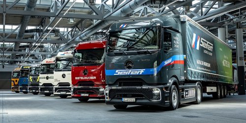 Mercedes posts Tesla-like efficiency at 36 tons in a German winter