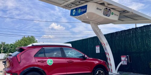 A new Zipcar pilot pairs shared EVs with off-grid solar charging