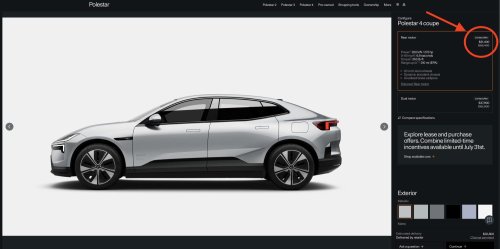 Polestar, Polestar 4s are a smoking deal at $25k off now that they're banned in the US