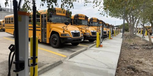 Colorado's largest electric school bus fleet gets a 26-plug charging hub