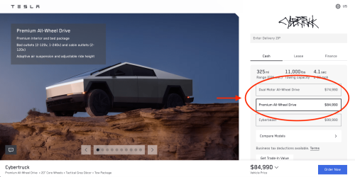 Tesla, Cybertruck, Tesla raises Cybertruck prices by $5,000 despite abysmal demand
