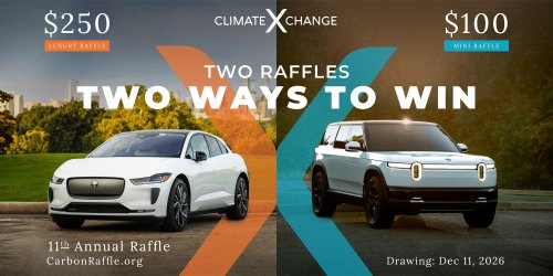 Climate XChange is giving away more EVs than ever before in its 11th Annual EV Raffle