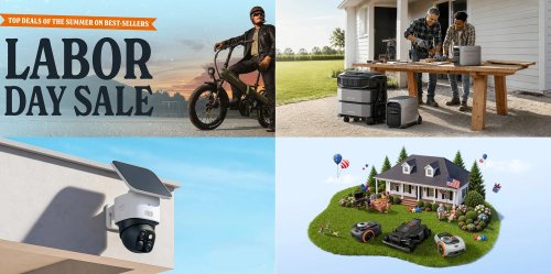 Labor Day Green Deals hub - EVs, power stations, tools, smart devices, more