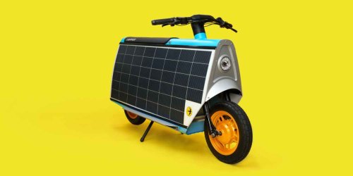 This funky solar electric scooter could handle your commute without ever plugging in