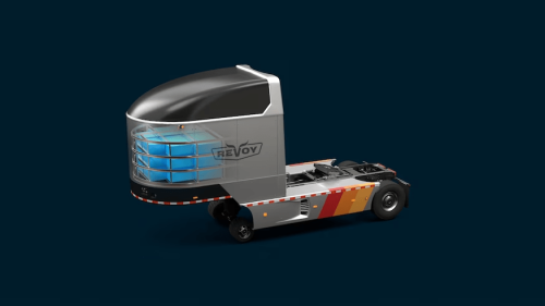 Revoy EV promises to electrify diesel semis in minutes