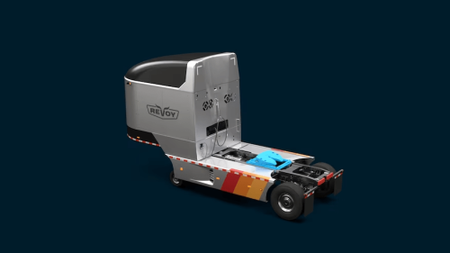 Revoy EV promises to electrify diesel semis in minutes