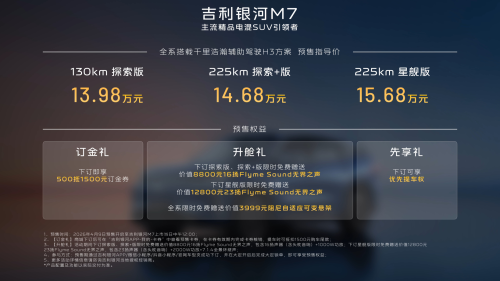 SUV, Pre-sale Price Starts from 139,800 Yuan, Mainstream Plug-in Hybrid SUV Market Welcomes a New Variable
