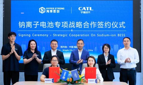 CATL and HyperStrong sign 3-year 60GWh sodium-ion storage partnership