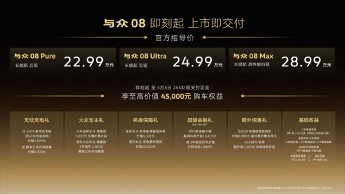 Volkswagen, ID. UNYX 08 hits the market, Firing the First Shot of Gold Badge Volkswagen's 2026 Product Offensive