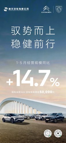 Dongfeng Peugeot-Citroën Defies Trend with 14.7% Growth in First 5 Months; Strategic Restructuring Activates New Momentum for French Brand