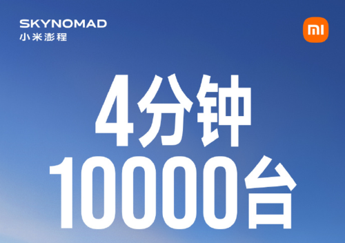 Xiaomi SkyNomad Locked Orders Top 10,000 in 4 Minutes of Launch