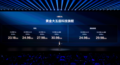 He Xiaopeng, Yin Zheng Share Stage at XPENG G9L Launch