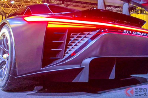 トヨタの新型「和製スーパーカー」まもなく登場!? 超ロングノーズ＆「“V8”ハイブリッド」採用!?な「GR GT3」に反響多数！ テスト車両目撃で話題に
