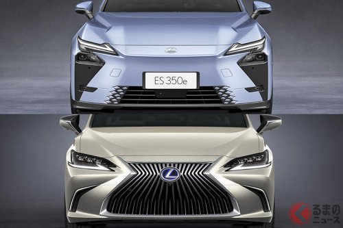 レクサス「新型ES」世界初公開！ 7年ぶり全面刷新で全長5.1mボディ×“流麗デザイン”に大進化！ ブランド“基幹モデル”はどう進化？ 新旧を徹底比較