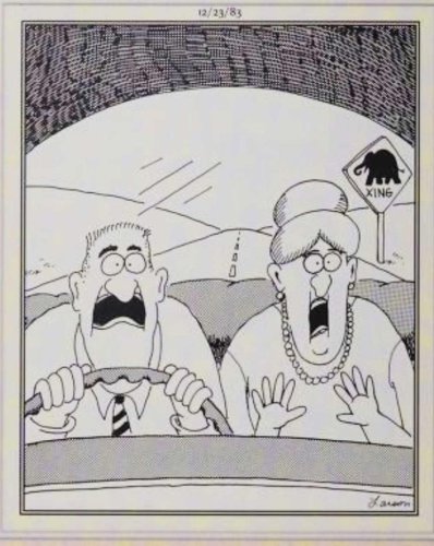 The Far Side's Worst Drivers Terrorize the Roads in These 10 Hilarious Comics