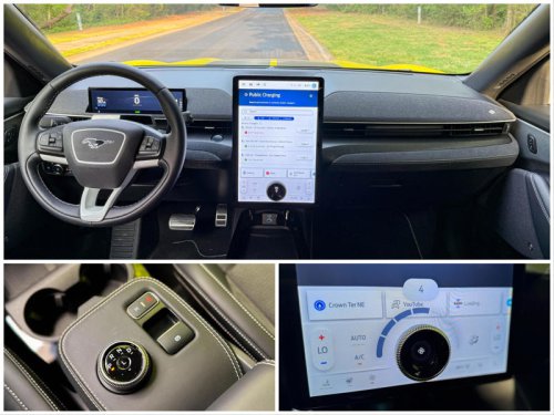 I drove Ford's Mustang Mach-E Rally. It looks like a life-sized Hot Wheels toy but is actually a fantastically fast electric SUV.