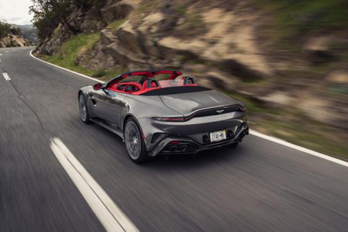2026 Aston Martin Vantage Roadster Has Wide Fenders and an Even Wider Grille
