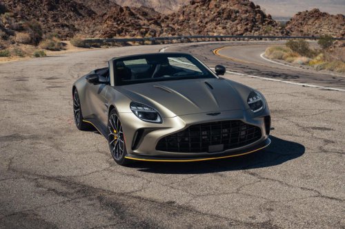 2026 Aston Martin Vantage Roadster Has Wide Fenders and an Even Wider Grille
