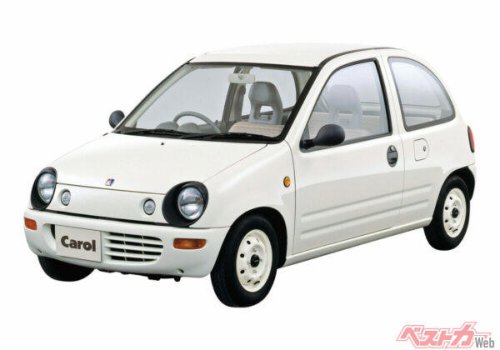 いまではOEMのイメージも強いけど…… マツダ キャロルのデザインめちゃ良かったよね